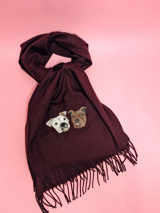 Custom Pet Portrait Scarf