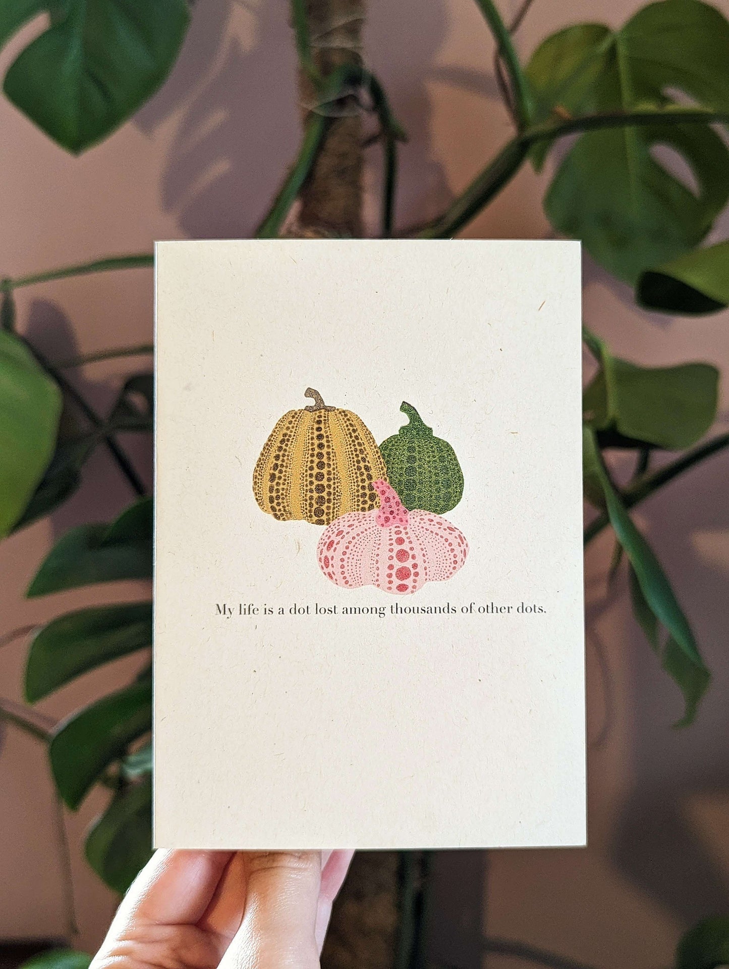 Yayoi Kusama Pumpkin Card